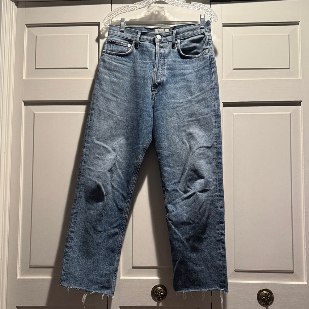 Agolde women’s Straight Blue Jeans